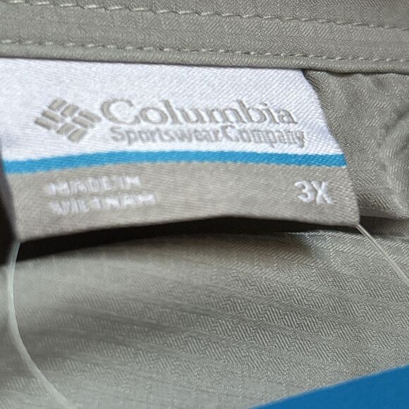 NEW Columbia Omni-Shade Red Eagle Lake Men's Short Sleeve Shirt Size 3X - Gray - Picture 11 of 12